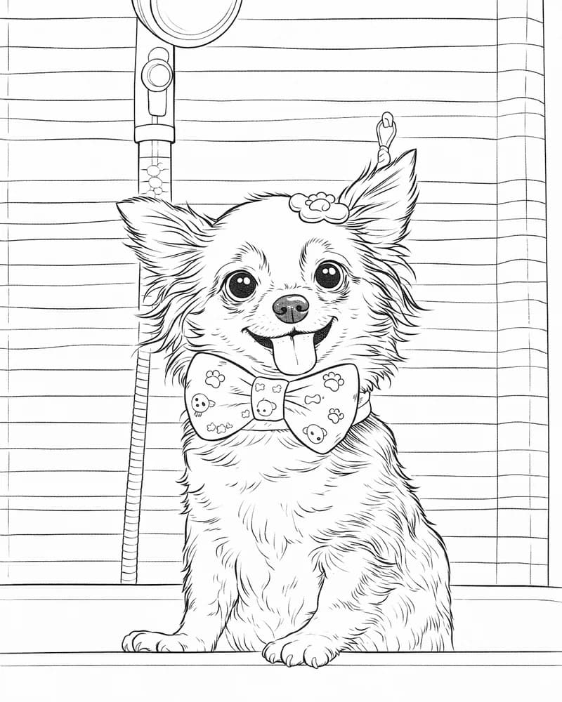 Coloring page created from the photo