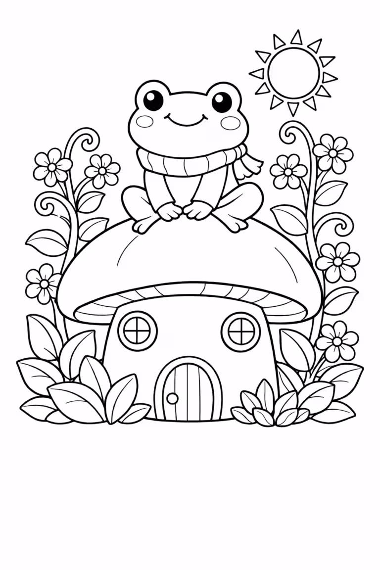 Coloring page after AI edit