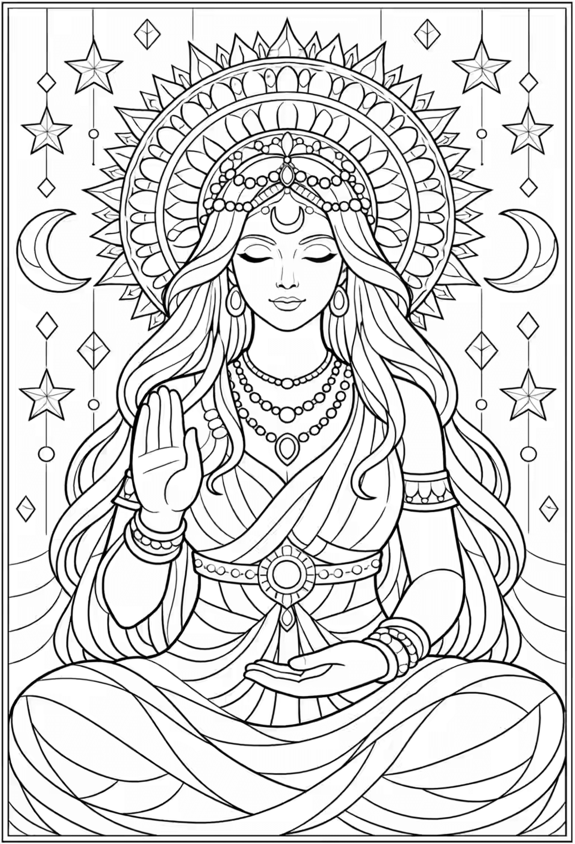 AI-generated coloring page