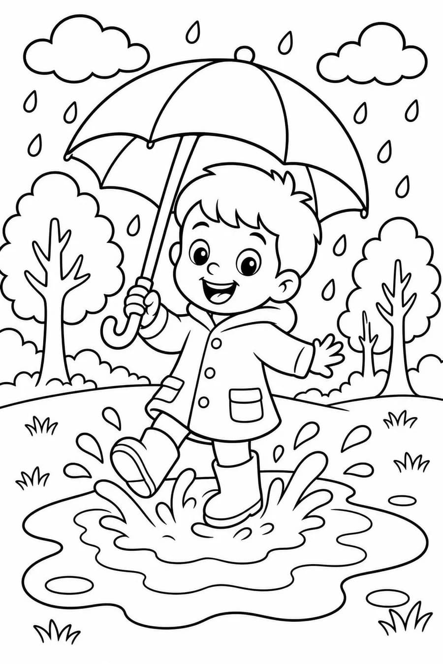 The same coloring page in premium quality, with finer lines and more detail