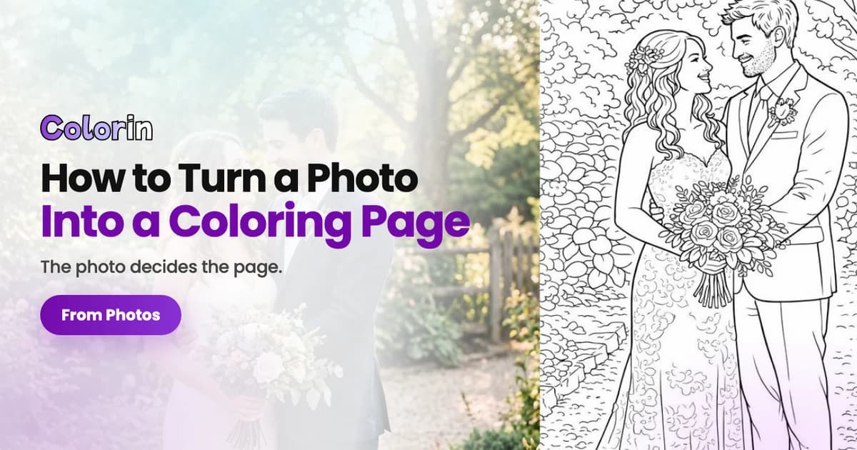 How to turn a photo into a coloring page, a Colorin AI guide