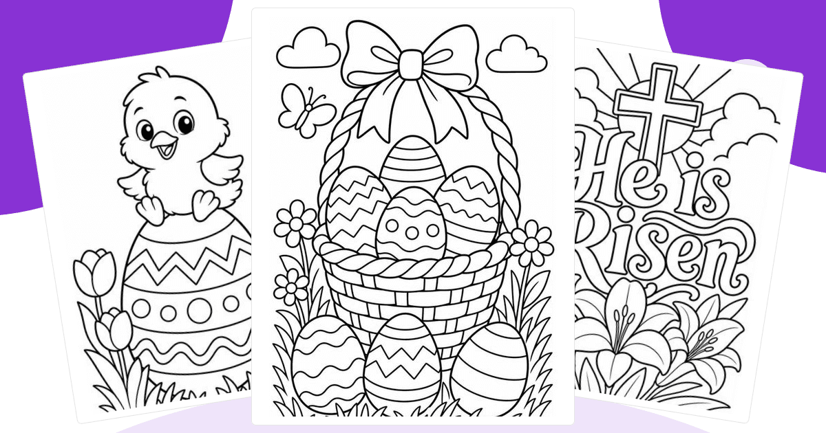 Easter Coloring Pages — free printable collection from Colorin AI