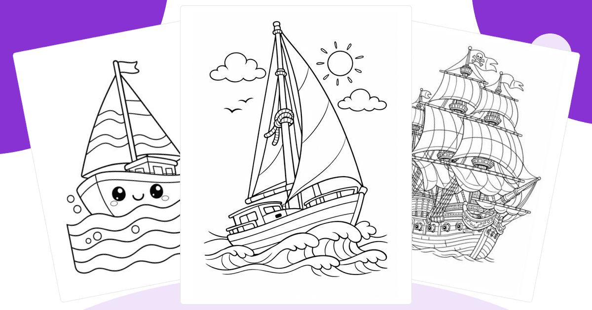 Boat Coloring Pages