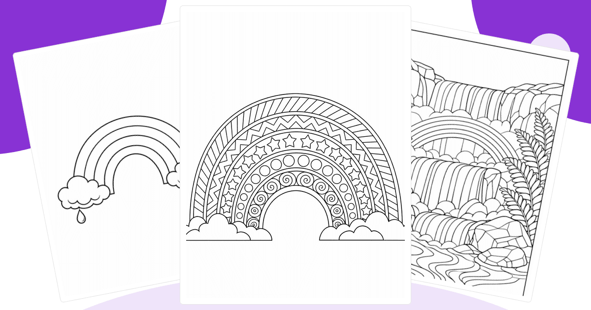 Rainbow Coloring Pages