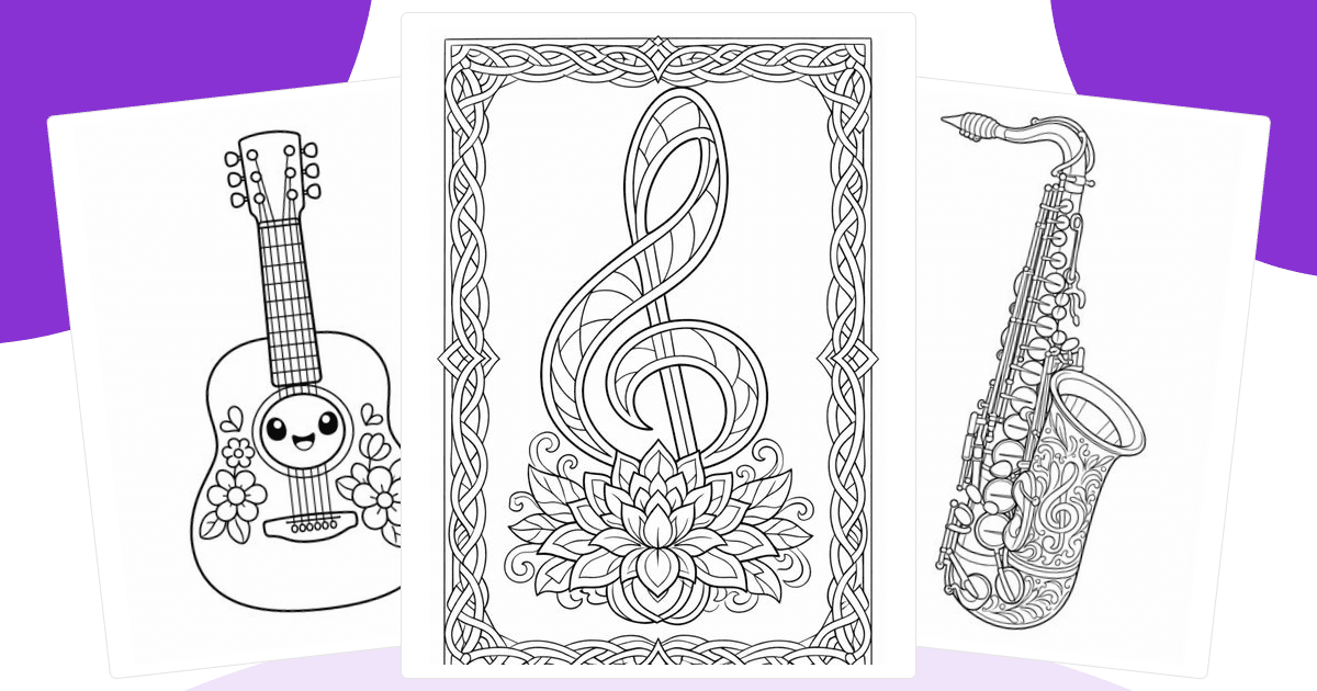 Music Coloring Pages