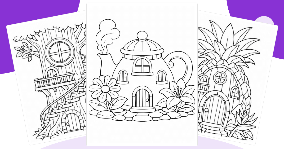House Coloring Pages — free printable collection from Colorin AI