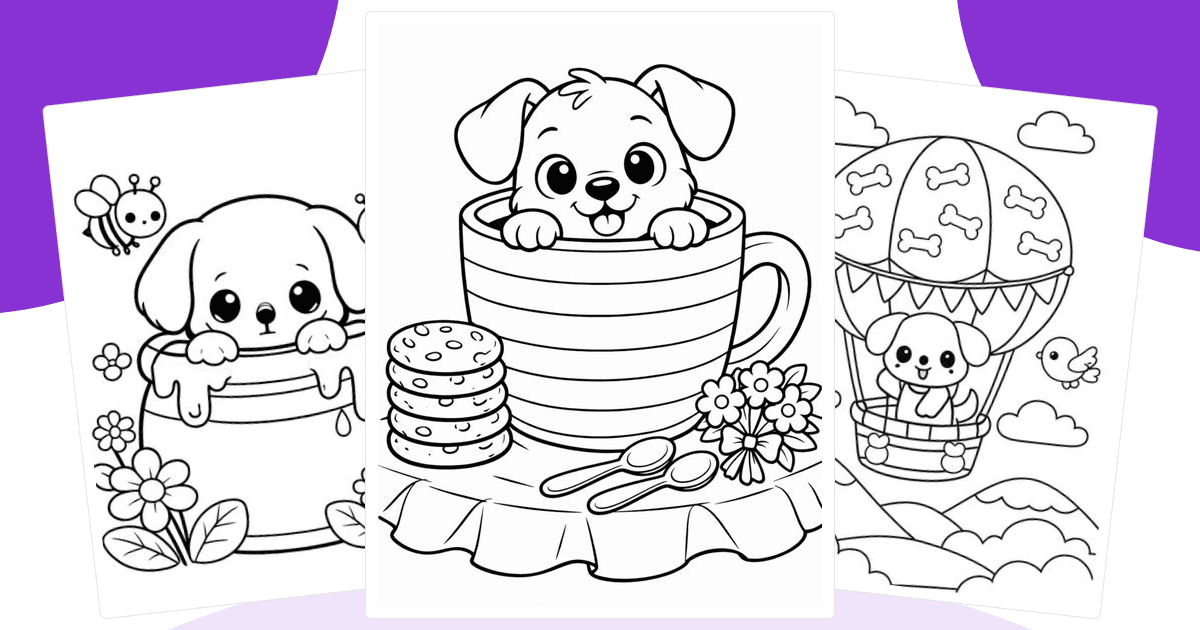 Dog Coloring Pages — free printable collection from Colorin AI