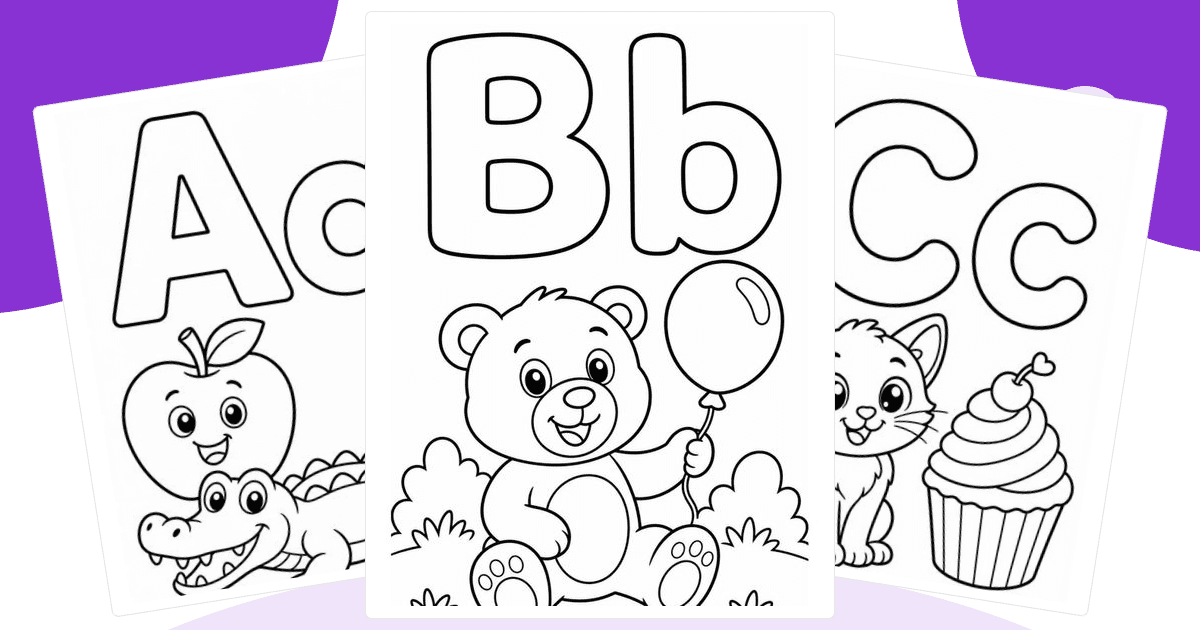 ABC and Alphabet Coloring Pages — free printable collection from Colorin AI