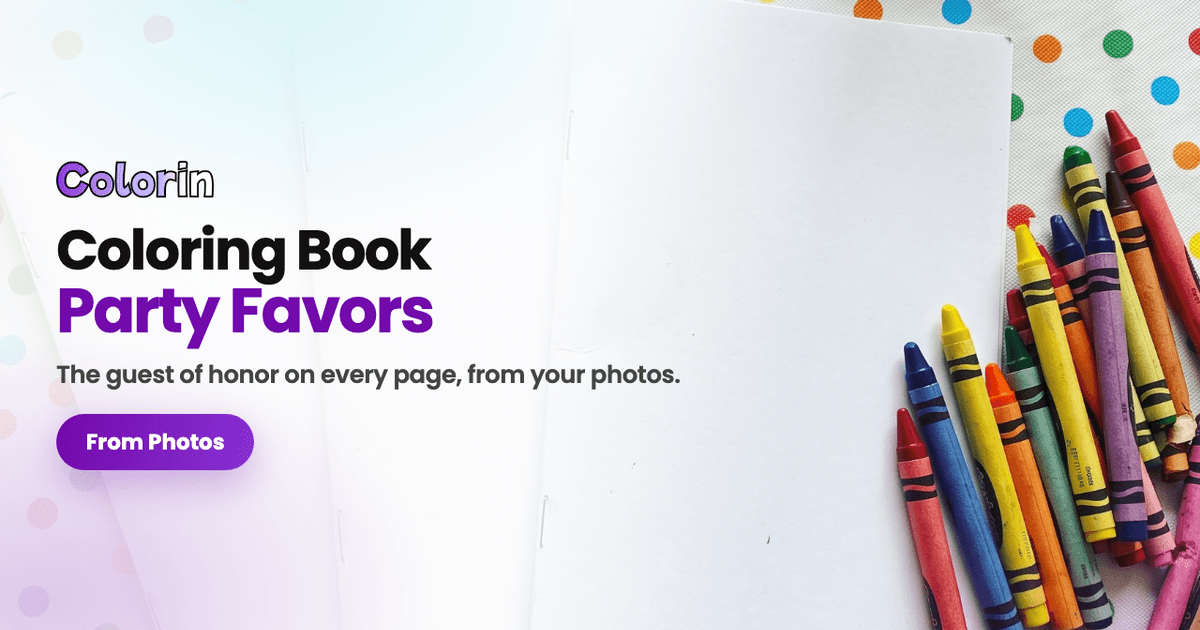 How to Make Coloring Book Party Favors