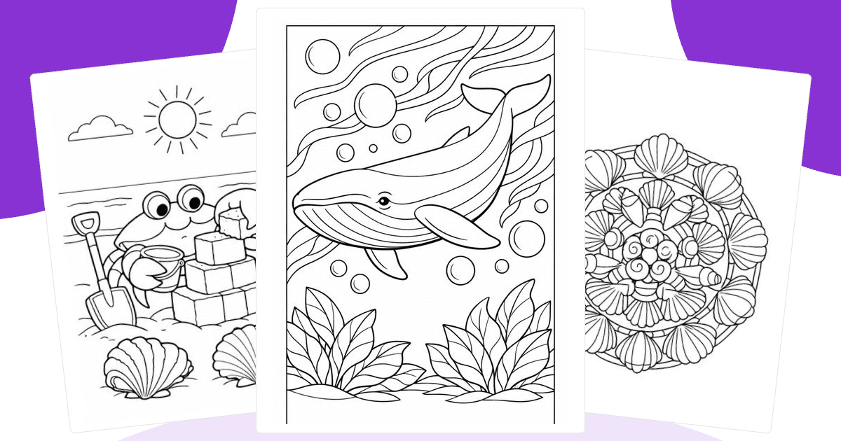 Ocean Coloring Pages — free printable collection from Colorin AI