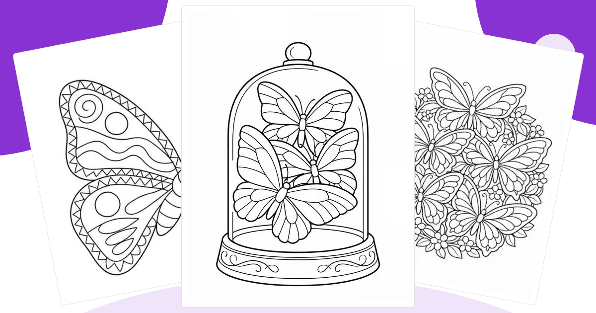 Butterfly Coloring Pages — free printable collection from Colorin AI