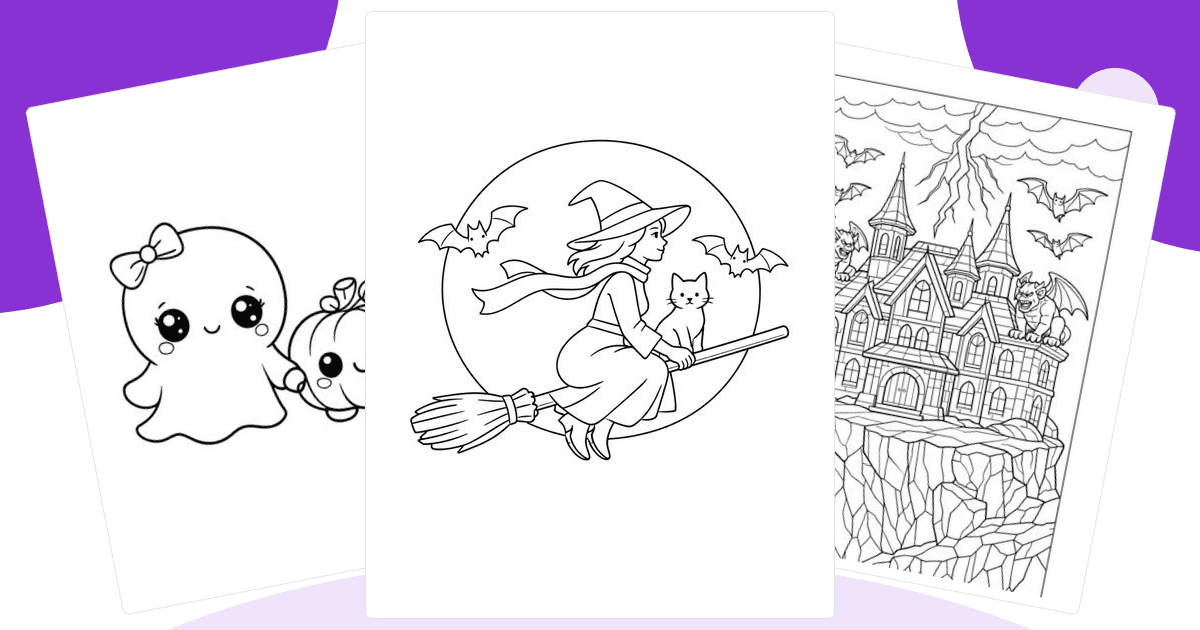 Halloween Coloring Pages — free printable collection from Colorin AI